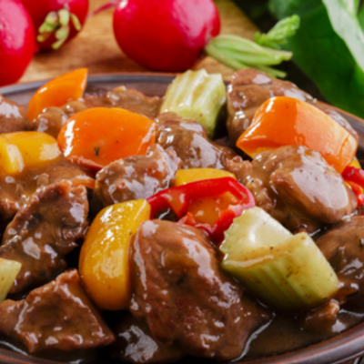 Mix Vegetables With Meat Casserole
