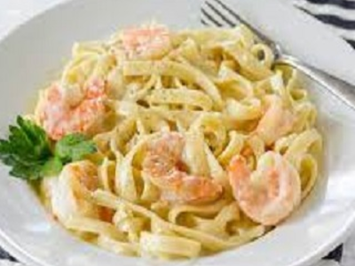 Fettuccini Shrimps Pasta