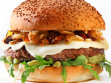 Beef Burger With Cheese Sandwich