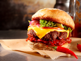 Beef Burger With Jalapeno Sandwich