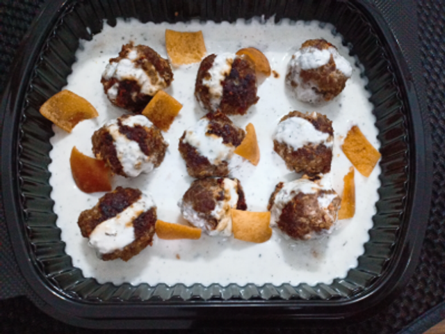 Kofta With Yogurt Sauce Healthy Meal