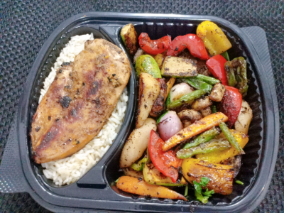 Grilled Chicken Fillet With Grilled Vegetables Healthy Meal