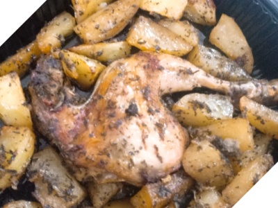 Roasted Potato With Herb Chicken Healthy Meal