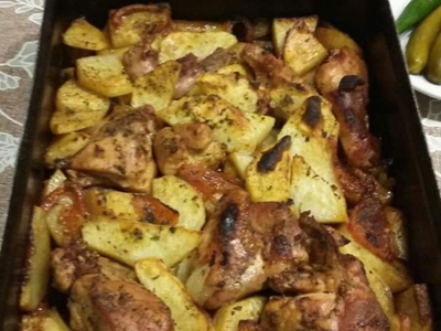 Oven Baked Chicken Meal
