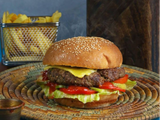 Stuffed Burger with Cheese Sandwich
