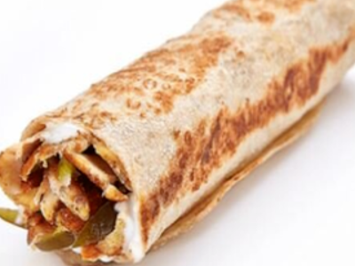 Jumbo Saj Chicken Shawarma With French Fries Sandwich