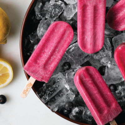 Zesty Blueberry Ice Cream - 100 Cal