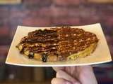 Mix Chocolate And Caramel Waffle