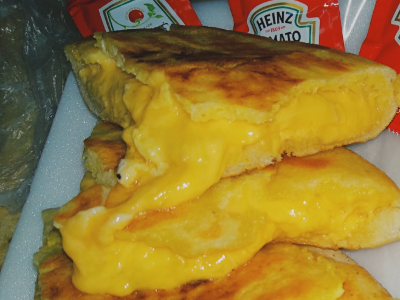 Roumi Cheese With Cheddar Cheese Sandwich