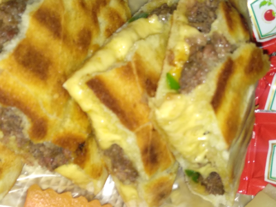 Steak With Roumi Cheese Sandwich