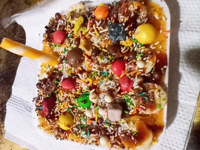 Sweet Potato With Nuts And Fruit Platter