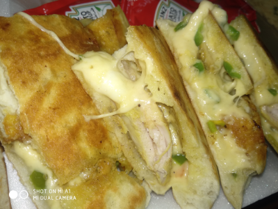 Shish Tawook With Roumi Cheese And Cheddar Cheese Sandwich
