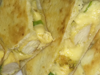 Chicken Crunchy With Roumi Cheese Sandwich