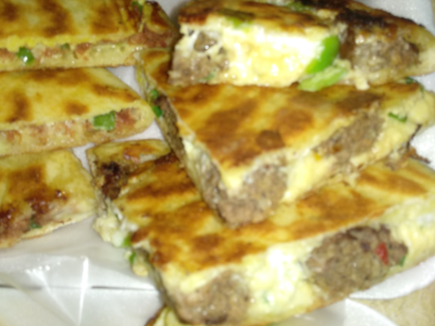 Beef Burger With Roumi Cheese Sandwich