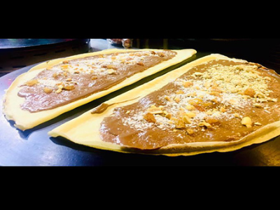 Chocolate With Nuts Crepe