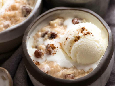 Rice Pudding With Ice Cream