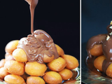 Plain Zalabia With Nutella Chocolate