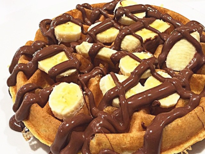 Nutella With Banana Waffle