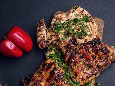 Charcoal Grilled Whole Chicken Meal