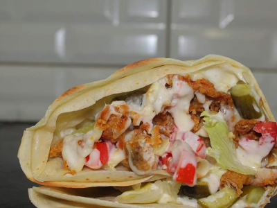 Smoked Turkey Crepe And Crunchy Chicken