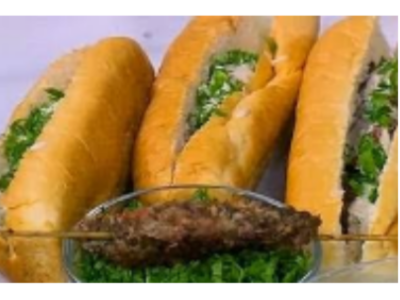 Grilled kofta sandwich