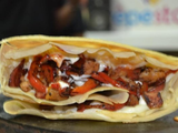 Chicken With Mix Cheese Crepe