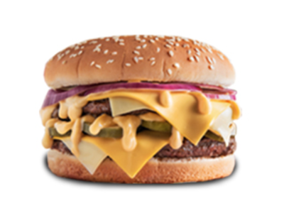 Stupid Cheese Beef Burger Sandwich Double