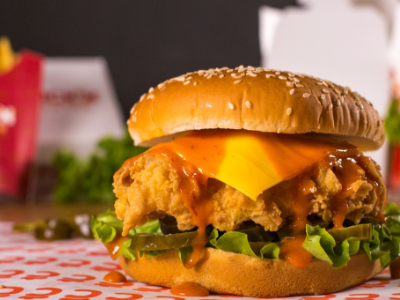 Fire Mood Crispy Chicken Sandwich