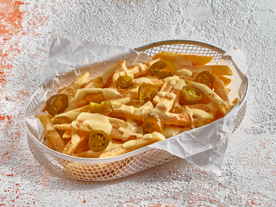 French Fries With Cheese And Jalapeno