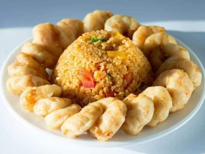Rice With Shrimp Platter
