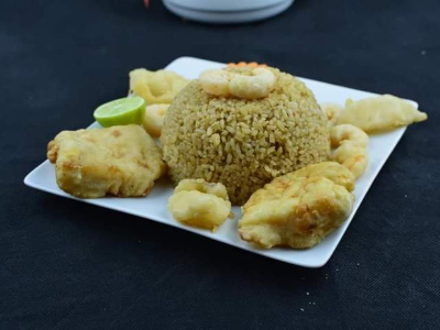 Rice With Fish Fillet Platter