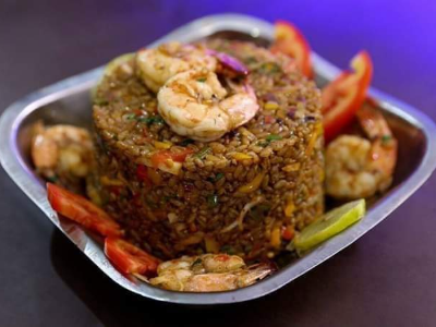 Rice With Seafood Platter