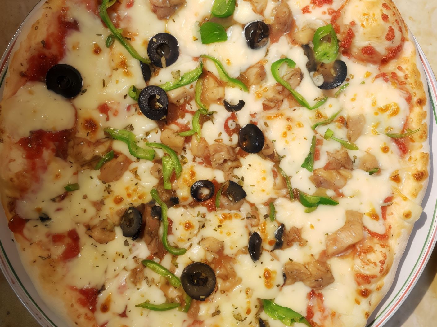 Marinated Chicken Pizza