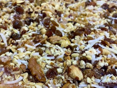 Ras El Bar Cream With Nuts Pie
