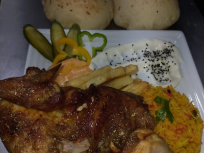 Syrian Half Chicken Meal - Double Thigh