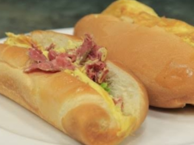 Pastrami Eggs Sandwich