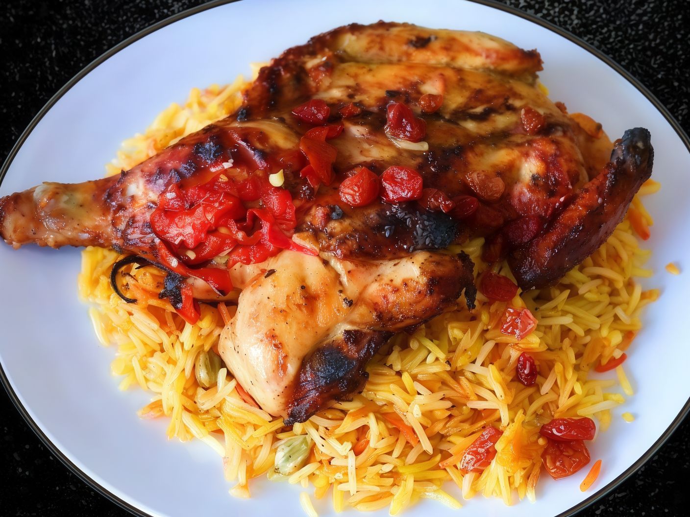 Grilled Chicken With Rice