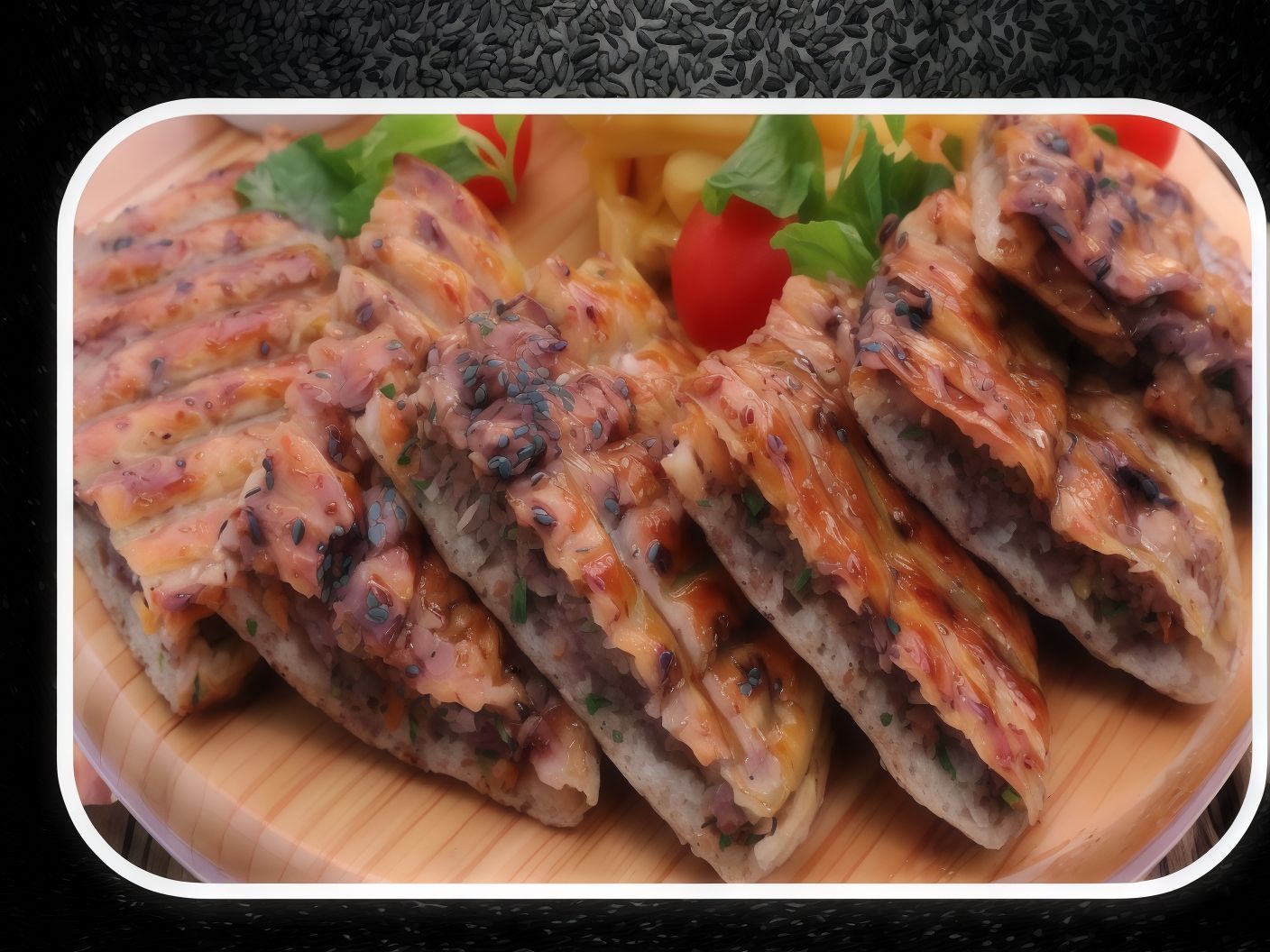 Hawawshi Loaf With Sesame Paste Salad