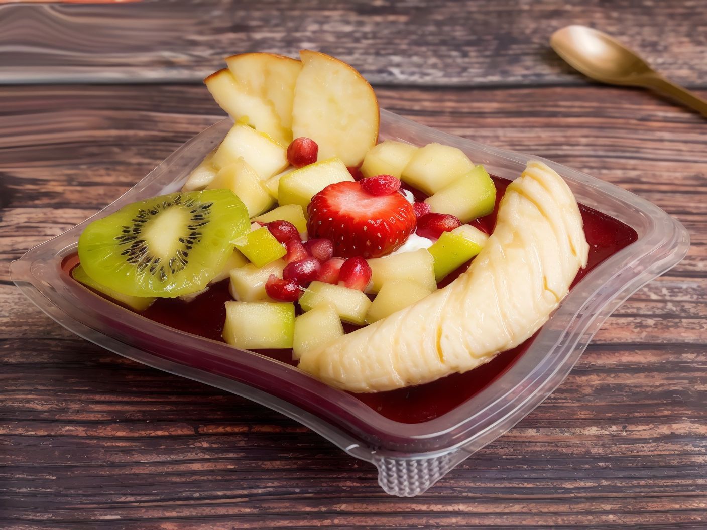 Jelly With Fruit Salad