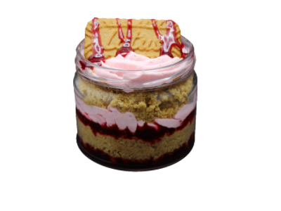 Lotus With Strawberry And Cheese Jar
