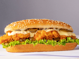 Fire Chicken Strips Sandwich
