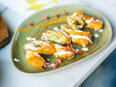 Mint Cheese Rolls