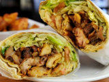 Meat Shawerma With French Fries Sandwich