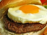 Jumbo Beef Burger With Eggs Sandwich