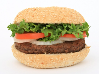 Plain Beef Burger Sandwich
