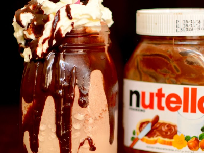 Nutella Chocolate Milkshake