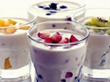 Yogurt With Fruits Juice