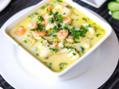 Molokhia With Shrimp