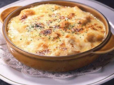 Squid Casserole With White Sauce