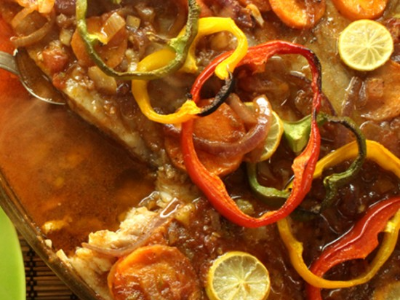 Fish Fillet Casserole With Red Sauce